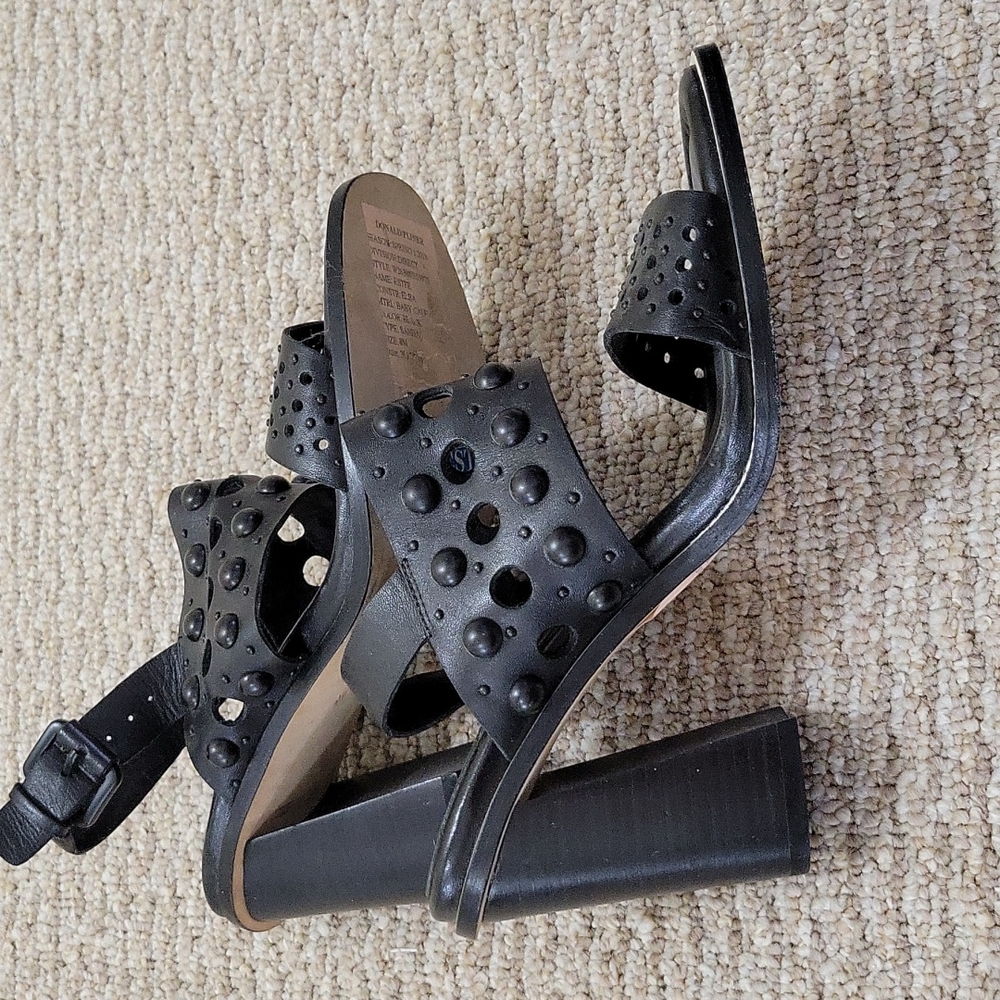 COPY - Staples, high heel black. Block heel sandal, casual/work appropriate